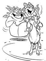 coloriage les gargouilles et la chevre d esmeralda